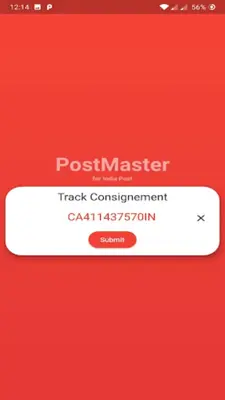 Speed Post Tracking PostMaste android App screenshot 1